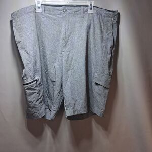 Tommy Bahama Island Active Mens Grey Cargo Shorts Size 44 Hybrid Stretch Golf